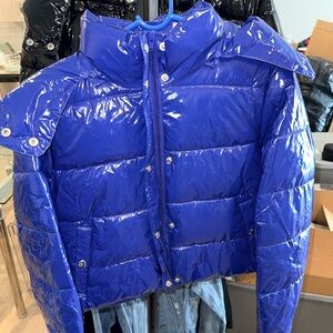 Forever 21 Vibrant Blue Puffer Jacket